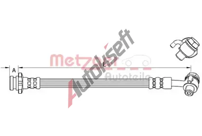 METZGER Brzdov hadice MTG 4111584, 4111584