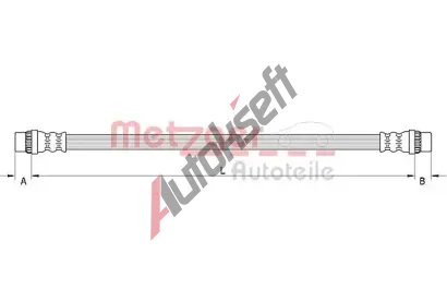 METZGER Brzdov hadice MTG 4111586, 4111586