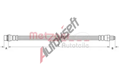 METZGER Brzdov hadice GREENPARTS MTG 4111587, 4111587