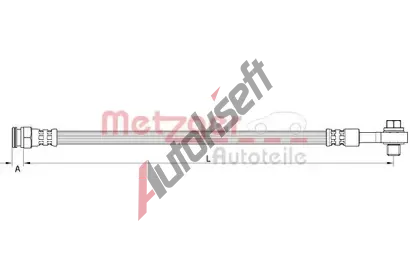 METZGER Brzdov hadice MTG 4111619, 4111619
