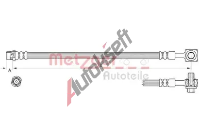 METZGER Brzdov� hadice MTG 4111625, 4111625