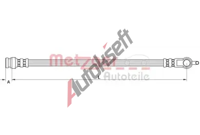 METZGER Brzdov hadice MTG 4111630, 4111630
