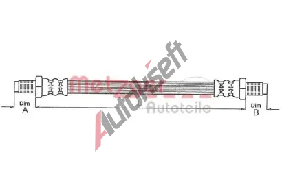 METZGER Brzdov hadice MTG 4111637, 4111637