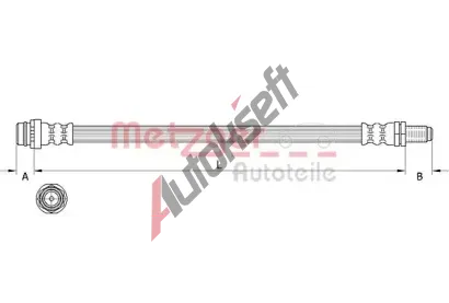 METZGER Brzdov� hadice MTG 4111642, 4111642