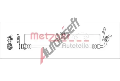 METZGER Brzdov hadice MTG 4111719, 4111719