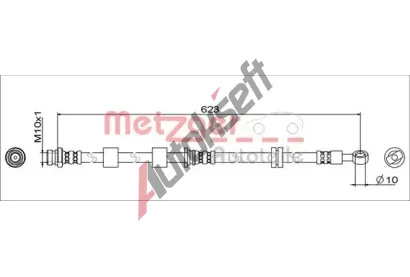METZGER Brzdov hadice GREENPARTS MTG 4111742, 4111742