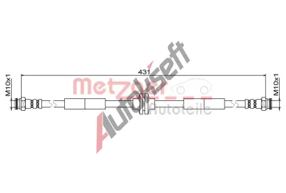 METZGER Brzdov hadice MTG 4111804, 4111804