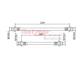 Brzdov� hadice&nbsp;METZGER&nbsp;&dash;&nbsp;MTG 4111861