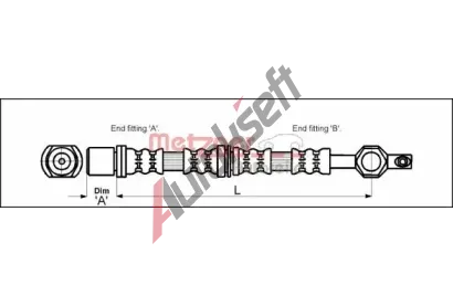 METZGER Brzdov� hadice MTG 4112213, 4112213