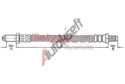 METZGER Spojkov hadice MTG 4112219, 4112219