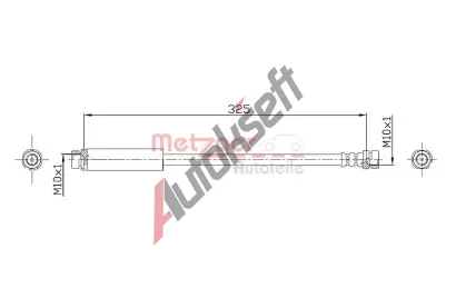 METZGER Brzdov� hadice MTG 4112320, 4112320