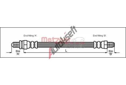 METZGER Brzdov� hadice MTG 4112518, 4112518