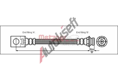 METZGER Brzdov hadice MTG 4113524, 4113524