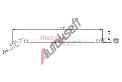METZGER Brzdov hadice MTG 4113680, 4113680