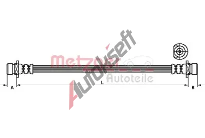 METZGER Brzdov hadice MTG 4115161, 4115161