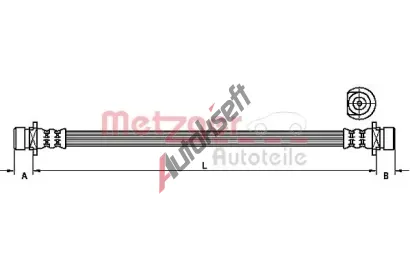 METZGER Brzdov� hadice MTG 4115162, 4115162