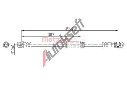 METZGER Brzdov hadice GREENPARTS MTG 4116203, 4116203