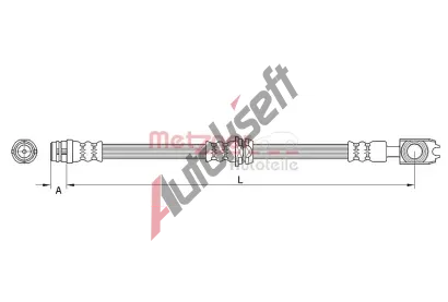 METZGER Brzdov� hadice MTG 4116205, 4116205