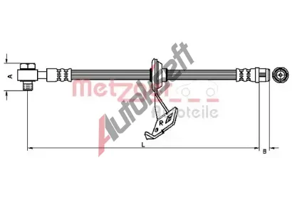 METZGER Brzdov hadice MTG 4116207, 4116207