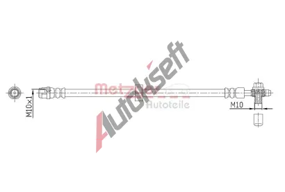 METZGER Brzdov hadice MTG 4116215, 4116215