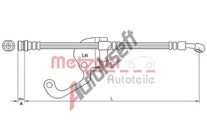 METZGER Brzdov hadice MTG 4116228, 4116228
