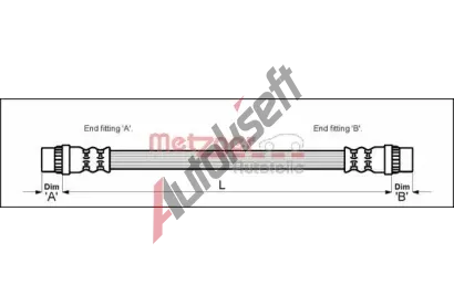 METZGER Brzdov hadice MTG 4118573, 4118573