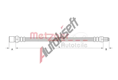 METZGER Brzdov hadice MTG 4118575, 4118575