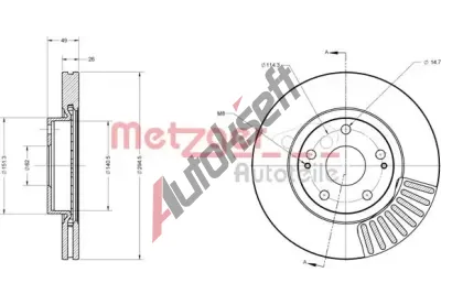METZGER Brzdov kotou - 295 mm MTG 6110276, 6110276