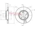 Brzdov kotou METZGER ‐ MTG 6110600