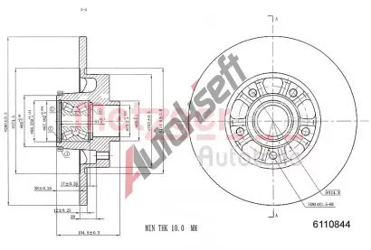 METZGER Brzdov kotou - 280 mm MTG 6110844, 6110844