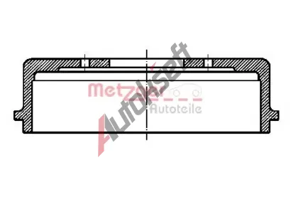 METZGER Brzdov buben MTG BT 319, BT 319