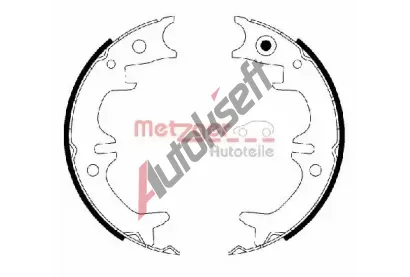 METZGER Sada brzdovch elist parkovac brzdy MTG MG 220, MG 220