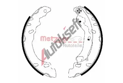 METZGER Sada brzdov�ch �elist� MTG MG 828, MG 828