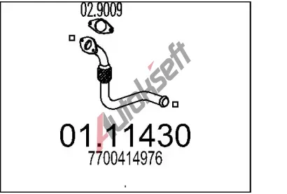 MTS Vfukov trubka MTS 01.11430, 01.11430