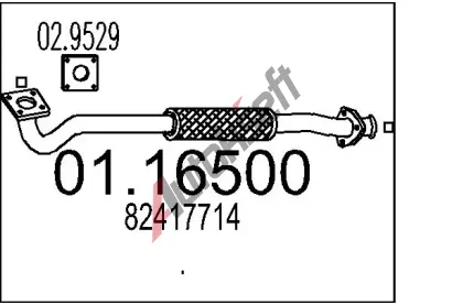 MTS Vfukov trubka MTS 01.16500, 01.16500