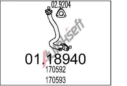 MTS Vfukov trubka MTS 01.18940, 01.18940