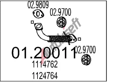 MTS Vfukov trubka MTS 01.20011, 01.20011