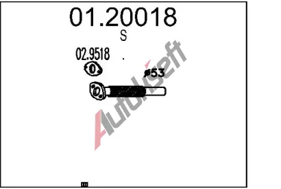 MTS Vfukov trubka MTS 01.20018, 01.20018
