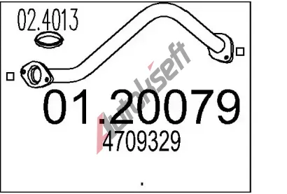 MTS V�fukov� trubka MTS 01.20079, 01.20079