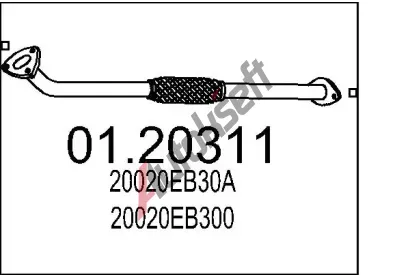 MTS V�fukov� trubka MTS 01.20311, 01.20311
