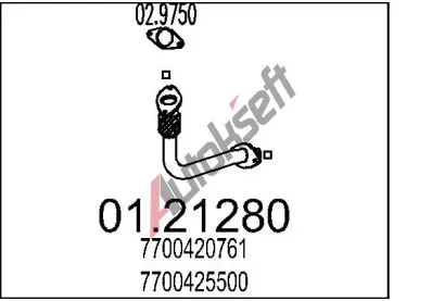MTS Vfukov trubka MTS 01.21280, 01.21280