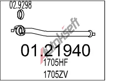 MTS Vfukov trubka MTS 01.21940, 01.21940