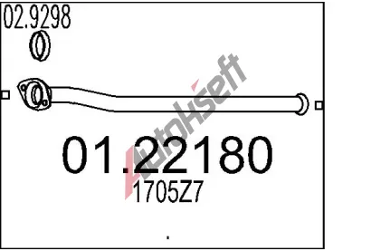 MTS Vfukov trubka MTS 01.22180, 01.22180
