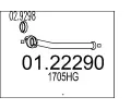 Vfukov trubka MTS ‐ MTS 01.22290