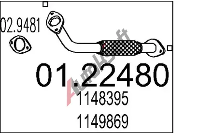 MTS Vfukov trubka MTS 01.22480, 01.22480