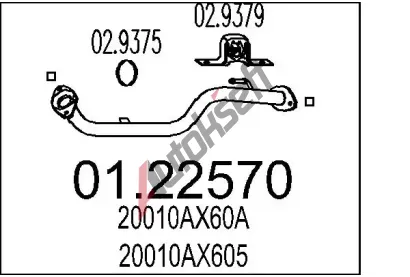 MTS Vfukov trubka MTS 01.22570, 01.22570