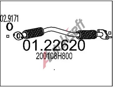 MTS Vfukov trubka MTS 01.22620, 01.22620