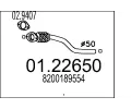 Vfukov trubka MTS ‐ MTS 01.22650