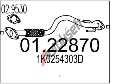 MTS Vfukov trubka MTS 01.22870, 01.22870