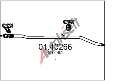 MTS Vfukov trubka MTS 01.40266, 01.40266